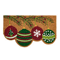 Hanging Ornaments Shaped Coir Mat, 18x30