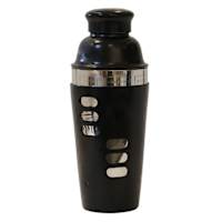 Black Recipe Cocktail Shaker, 20oz