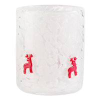 Reindeer Confetti Icon Glass, 17.5oz
