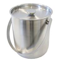 Matte Silver Ice Bucket, 2qt