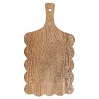 Mango Wood Scallop Serving Board, 18x10