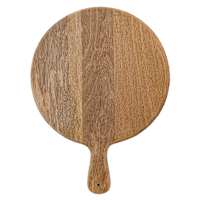 Mango Wood Round Serve Board, 15x11