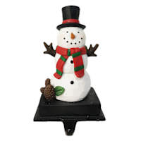 Snowman Stocking Holder, 6.3"