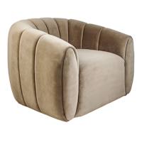 Miles Swivel Accent Chair, Brown