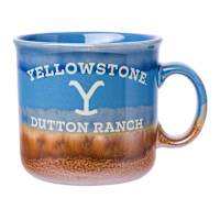 Yellowstone Dutton Ranch Reactive Glaze Ceramic Camper Mug, 20oz
