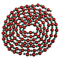 Red & Green Snowball Garland, 12'