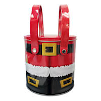 Santa Pants Half Gallon Tin