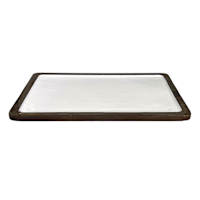 White Enamel Wood Board, 17"