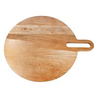 Acacia Wood Round Serving Board, 19"