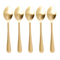 Set of 6 Bayley Champagne Gold Teaspoons