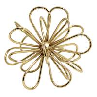 Gold orb and Metal Round Tube, 6"