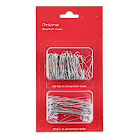 150-Count Silver Ornament Hooks Strip