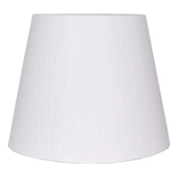 Off-White Slub Tapered Drum Small Table Lamp Shade, 7x10x8