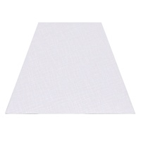 Off-White Slub Square Medium Table Lamp Shade, 8x15x11