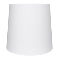 White Tapered Drum Large Table Lamp Shade, 13x15x14