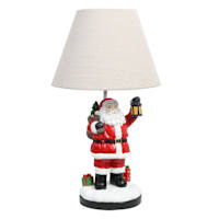 Red Santa Medium Lamp with Shade, 24.5"