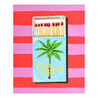Palm Tree Matchbox Canvas, 16x20