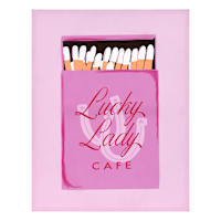 Lucky Lady Matchbox Canvas Wall Art, 16x20