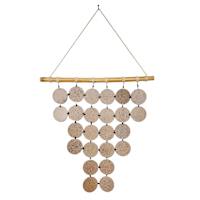 Metal Circles Hanging Wall Art, 19x21