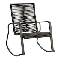 Rope Rocking Chair, Black