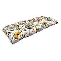 Fiona Garden Paisley Outdoor Wicker Settee Cushion