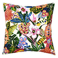 Tropic Sunrise Oversized Square Outdoor Throw Pillow, 20"