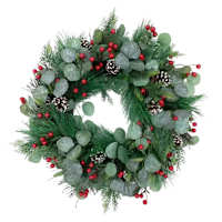 Christmas Spiral Vine Wreath, 26"