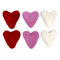 6-Count Felt Heart Bowl Filler, 3"