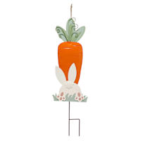 Bunny Bottom & Carrot Yard Stake, 28"