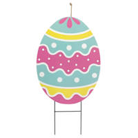 Easter Egg Yard Stake, 28"