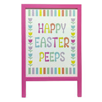 Happy Easter Peeps Porch Sign, 28"