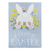 Bunny & Bloom Happy Easter Flag, 18"