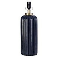Blue Ceramic Medium Lamp Base, 18"
