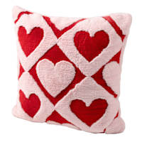 Sweetheart Checkered Throw Pillow, 20"