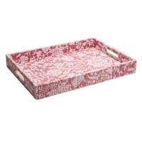 Lotus Pink Onyx Decorative Tray, 20x14