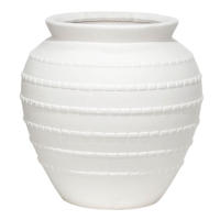 Cloud Dancer Ceramic Vase, 11"