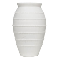 Cloud Dancer Ceramic Vase, 15.7"