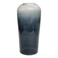 Blue Glass Vase, 14"