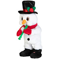 Snowman with Recorder, 14.6"