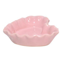 Pink Heart Trinket Tray, 6"