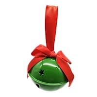 Classic Christmas Metal Bell Ornament, 3"