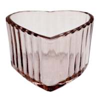 2-Count Pink Glass Votive Holder, 10.5"