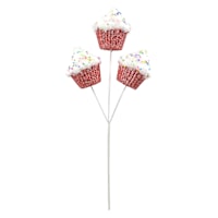 Pink Glitter Cupcake Pick