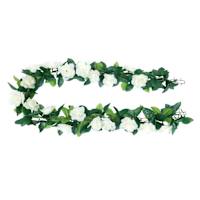 White Mixed Floral Chain Garland, 72"