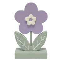Purple Flower Tabletop Decor, 7"