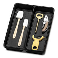 Black Mini Utensil Tray