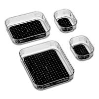 4-Piece Black Bin Pack, Small
