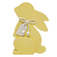 Wooden Yellow Rabbit, 8"