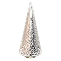 Arctic Wonderland Silver Mercury Glass Tree, 15"