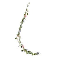 72IN FLORAL EGG GARLAND CR/PU/GR